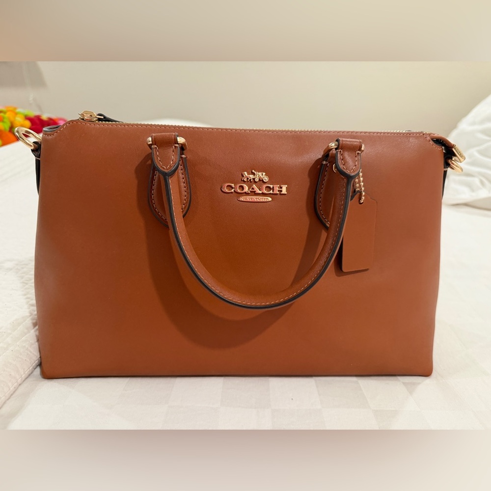 Coach Tan Leather Satchel